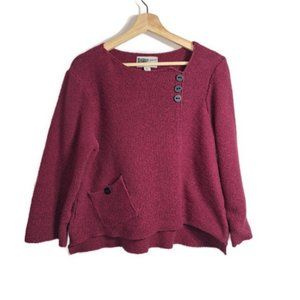 Habitat Deep Pink Cropped Sweater Size Medium